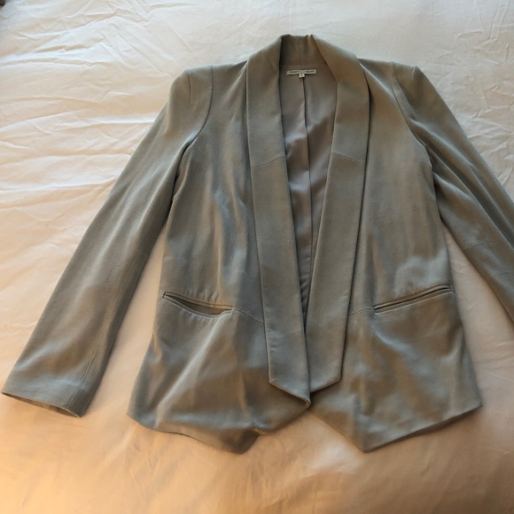 Rebecca Minkoff SUEDE Becky Long Tuxedo Jacket - 8 - Picture 2 of 4